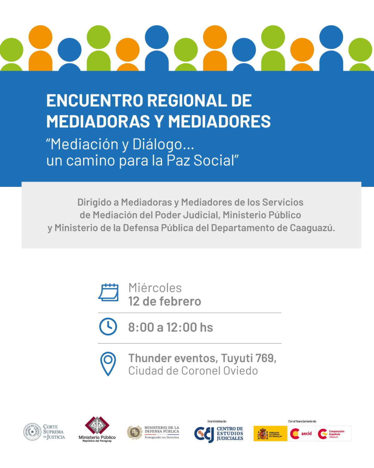 Realizarán primer encuentro regional de mediadores de Caaguazú